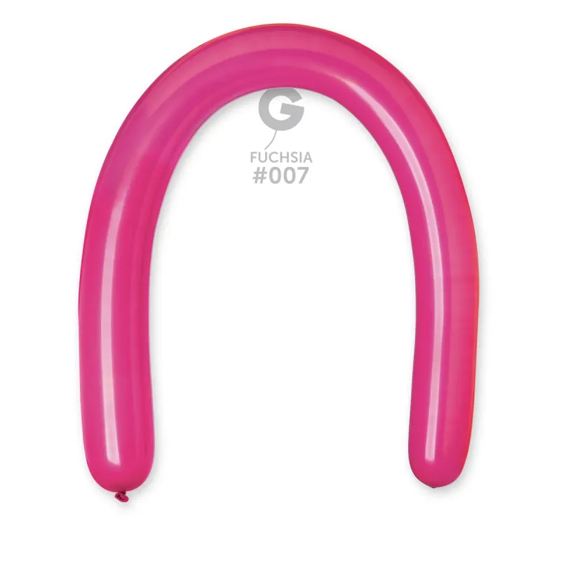 Gemar Standard Fuchsia Latex Balloons #007 3in - 50 pieces