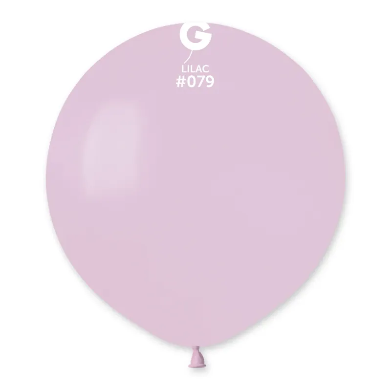 G19 Gemar Standard Lilac Latex Balloons #079 19in - 25 pieces