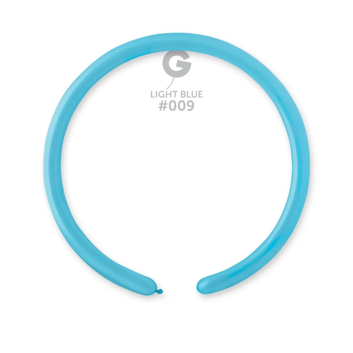 Gemar Standard Light Blue Latex Balloons #009 1in - 50 pieces