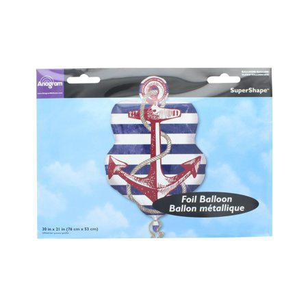 Anchor Mylar Foil Balloon Nautical Party Decoration XL 30