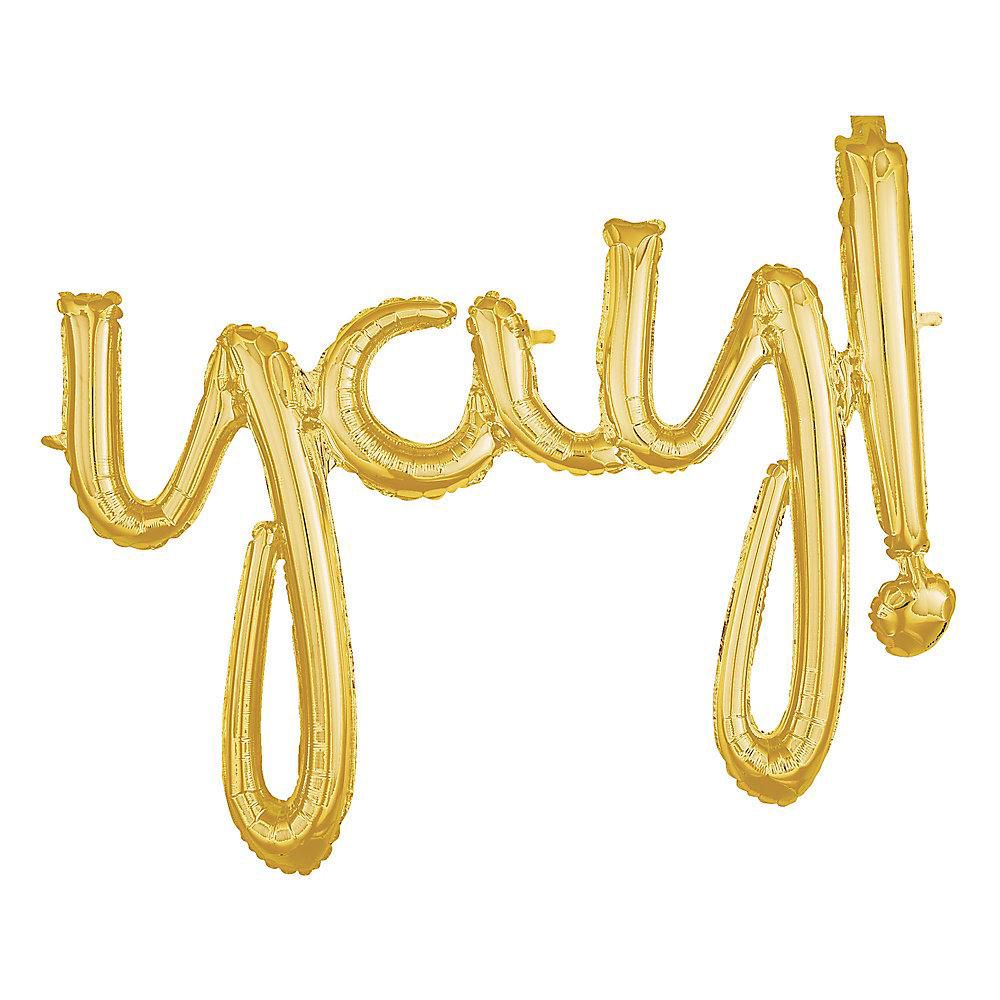 Loftus International A3-6694 Yay Gold Script Phrase