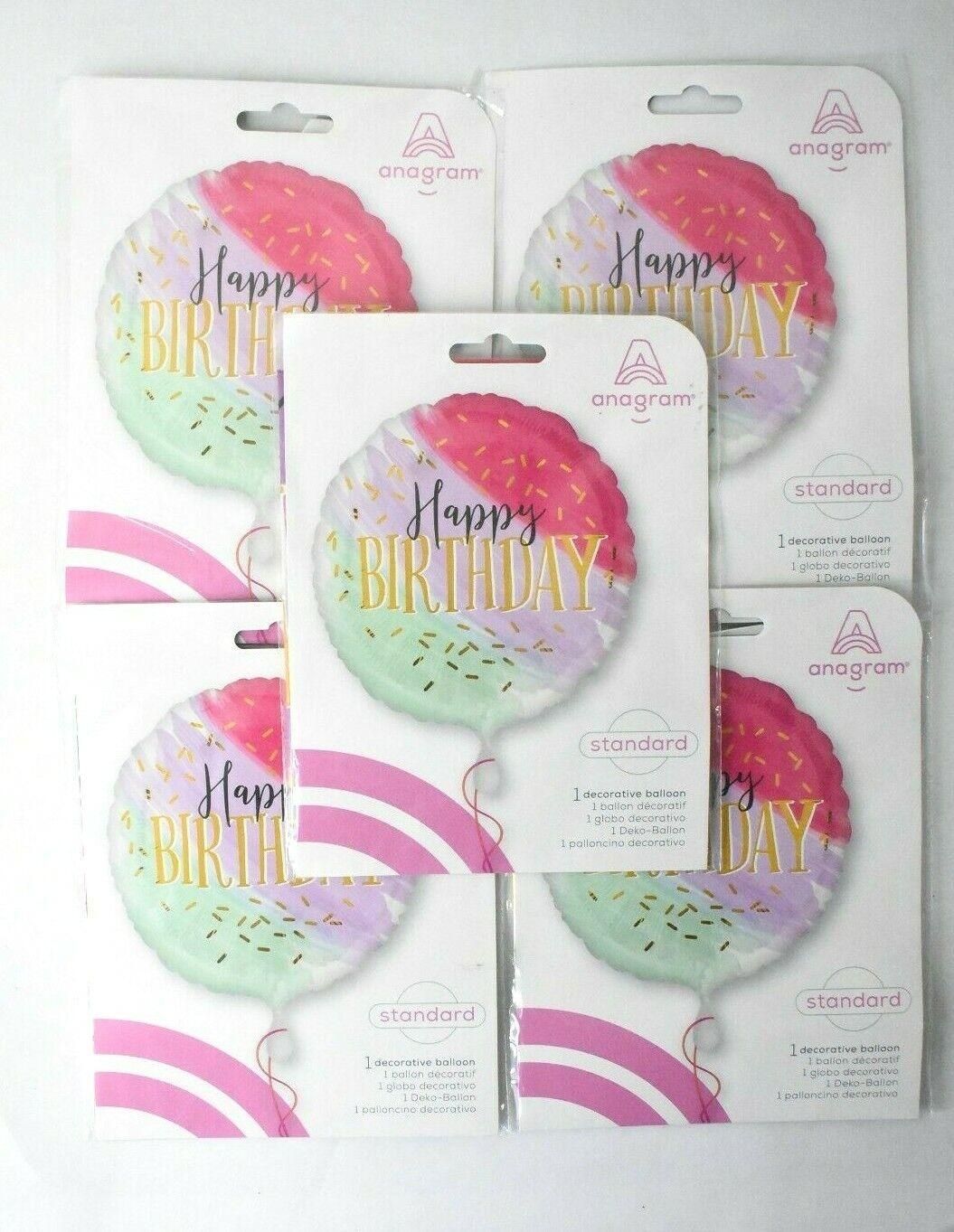 Water Color Birthday 17in Balloon