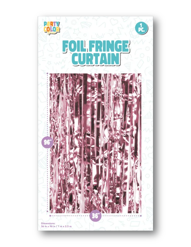 ROSE GOLD GLOSS FOIL FRINGE DOOR
