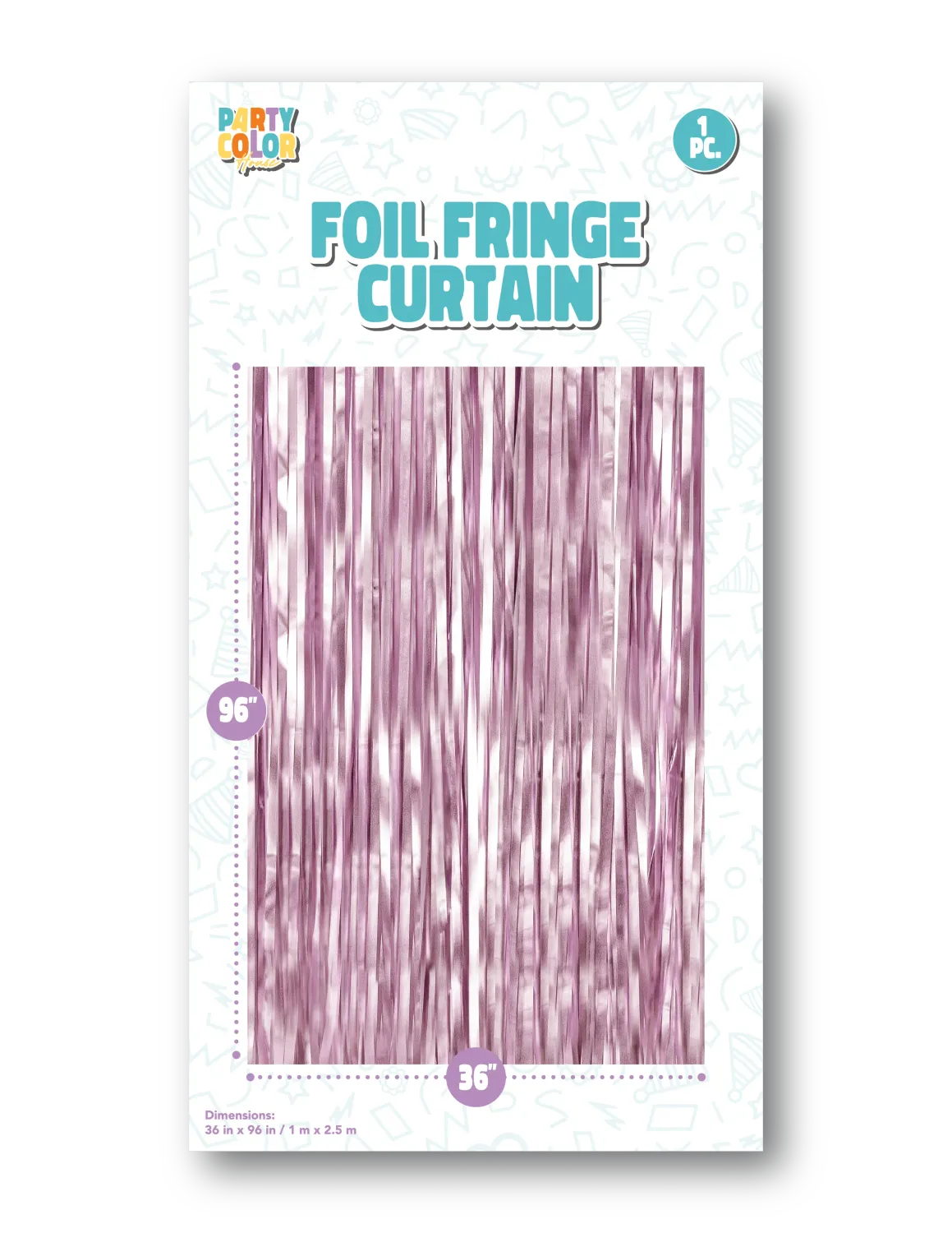 ROSE GOLD MATTE FOIL FRINGE DOOR
