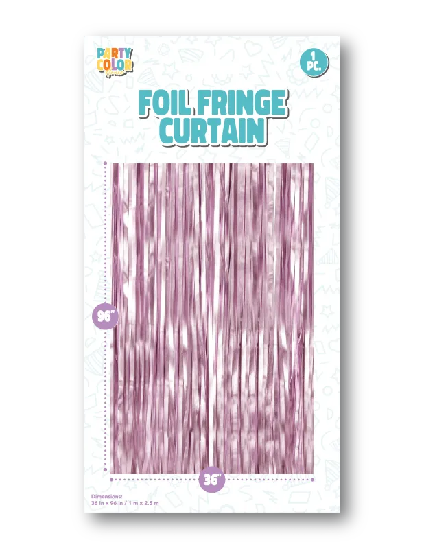 ROSE GOLD MATTE FOIL FRINGE DOOR