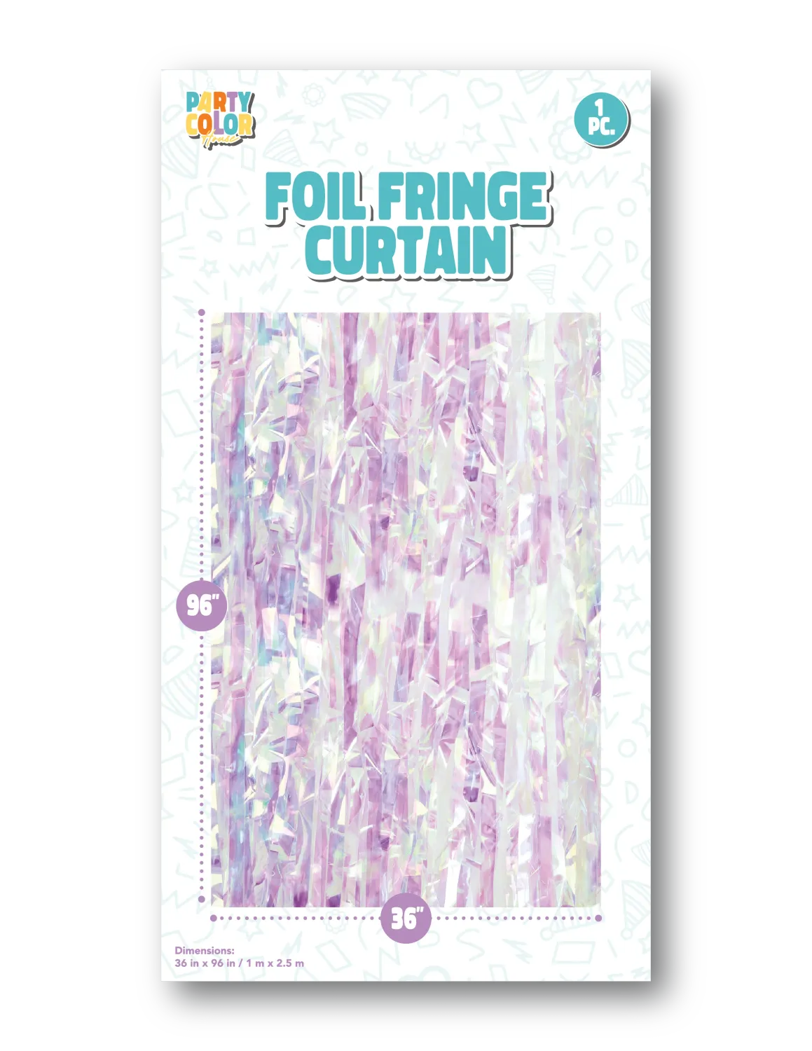 IRIDESCENT FOIL FRINGE DOOR CURTAIN