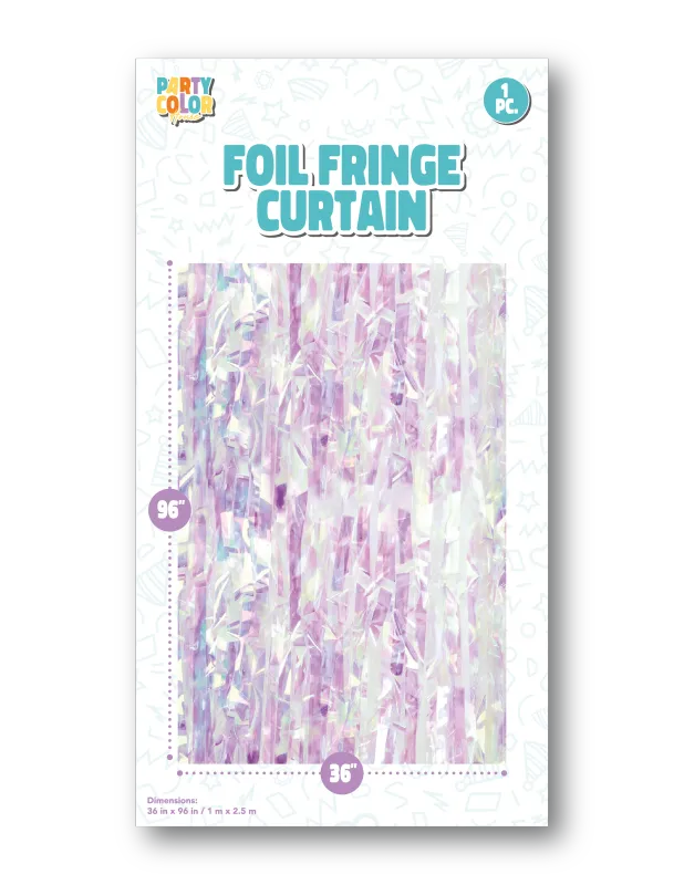 IRIDESCENT FOIL FRINGE DOOR CURTAIN