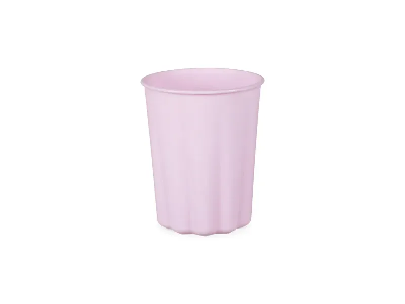 PLASTIC CUP FRILL VIOLET (220ML - 1PKT/4PC)