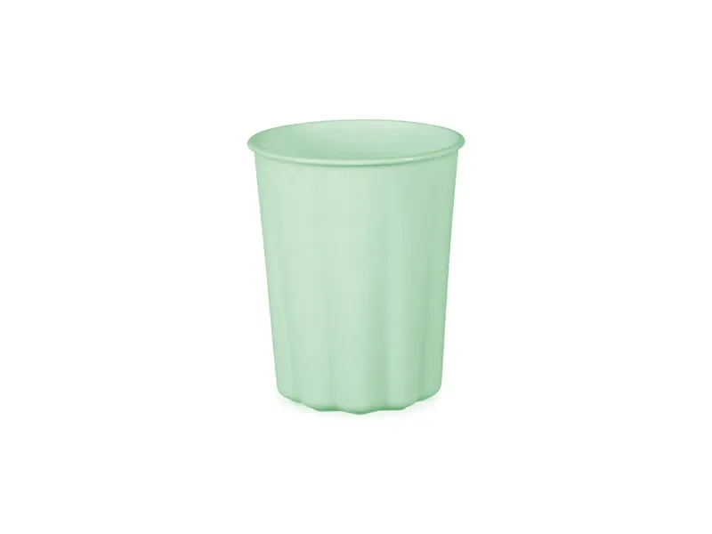 PLASTIC CUP FRILL SAGE (220ML - 1PKT/4PC)