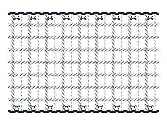 TABLECLOTH WITH BOWS BLACK & WHITE DISPOSABLE (180X120CM)