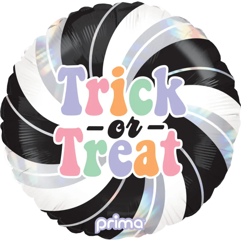 18" Trick-or-Treat Holographic Swirl