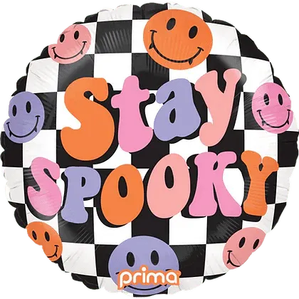 18" Stay Spooky Checker