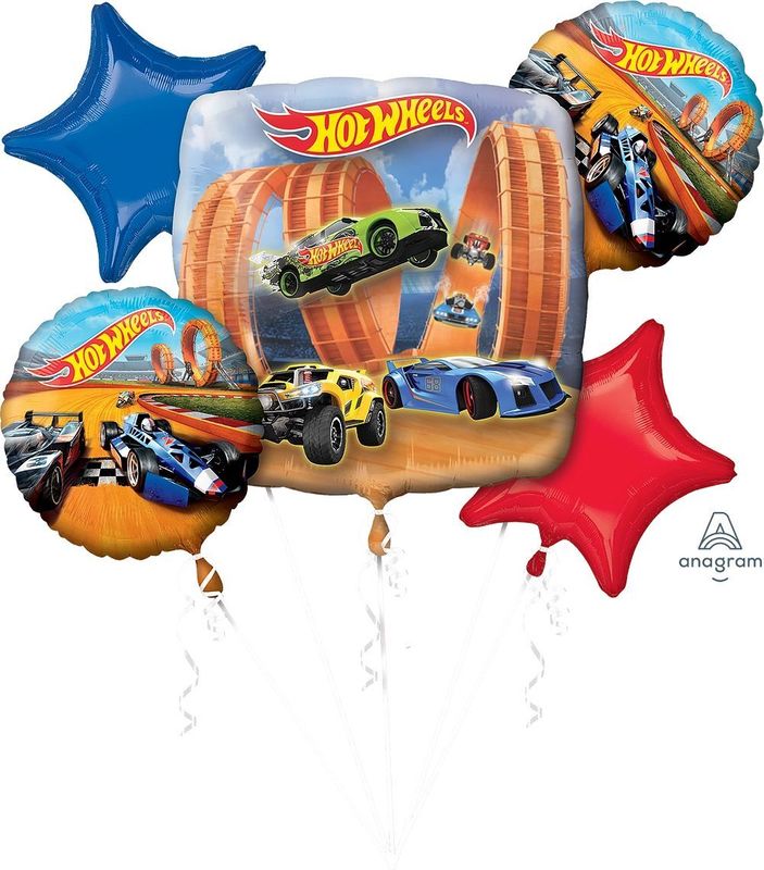 Foil Balloon Bouquet Hot Wheels Racer in