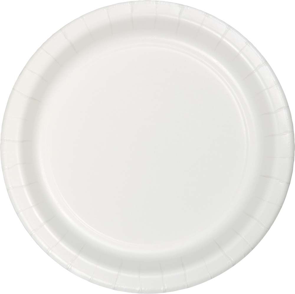 White Cake Plate 24 Count