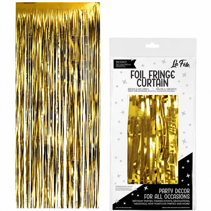 Gold Foil Fringe Curtain
