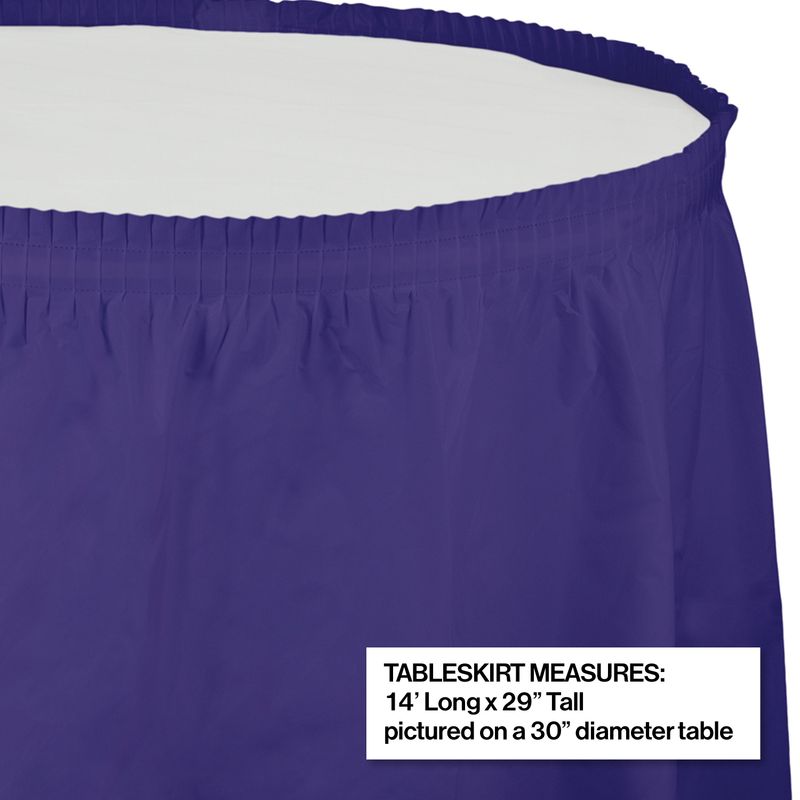 Purple Table Skirt
