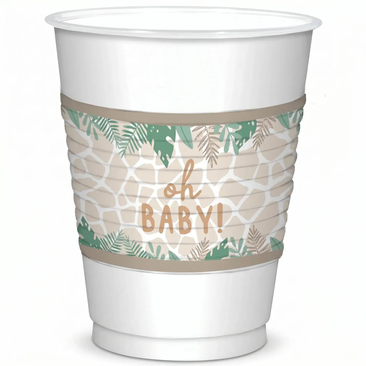Soft Jungle  16oz Plastic Cups 25ct