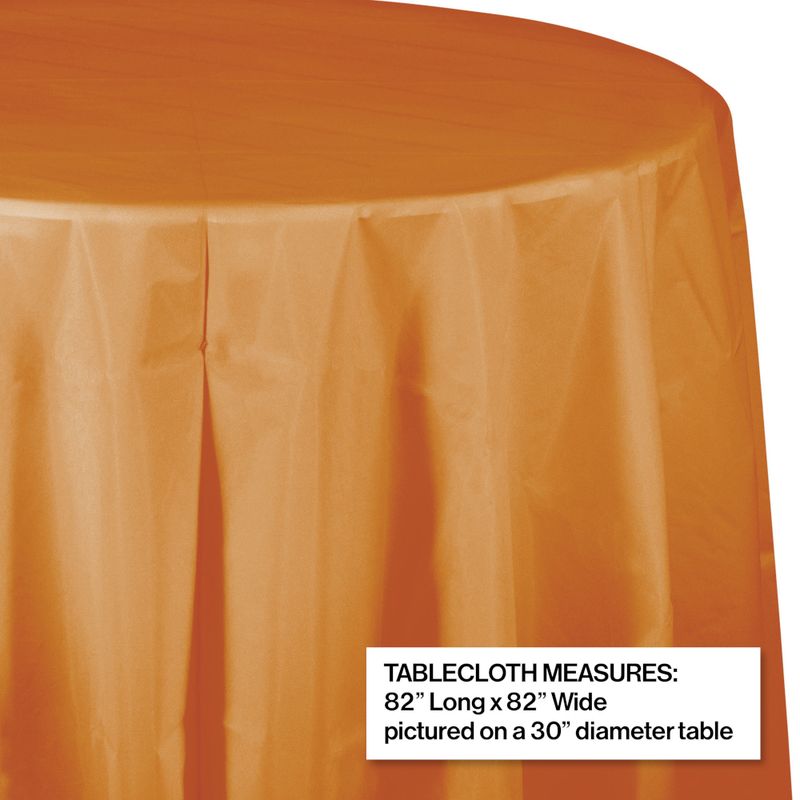 Pumpkin Spice 82in Round Tablecover