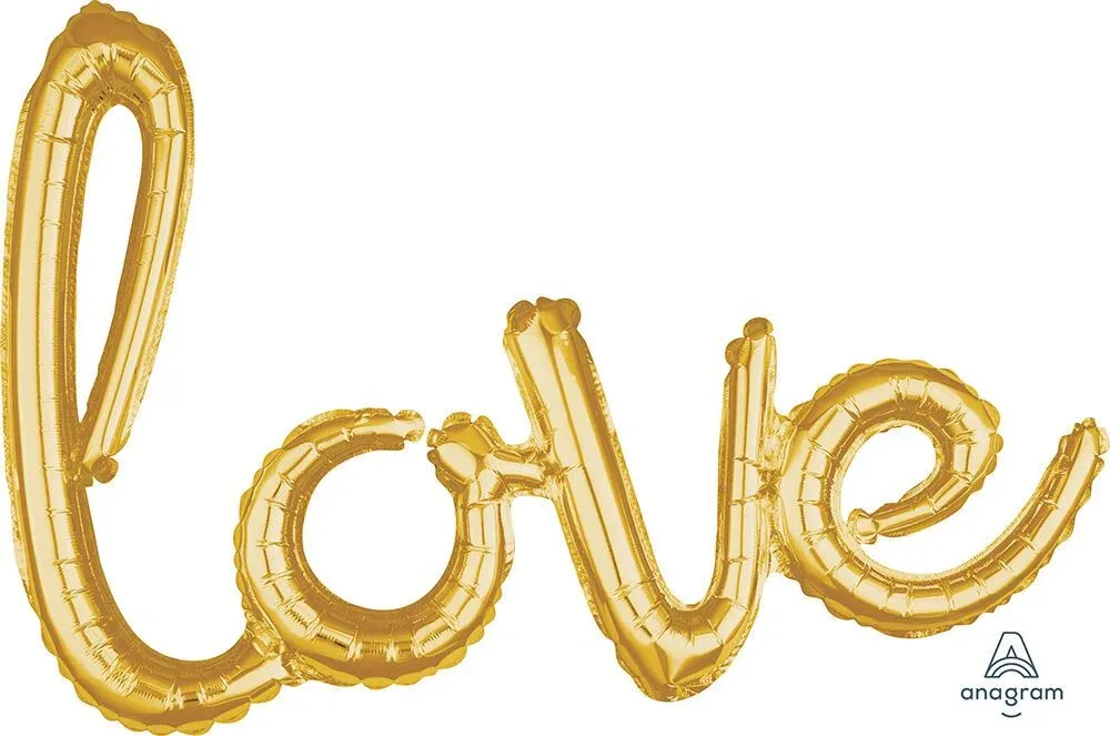 LOVE GOLD SCRIPT PHRASE