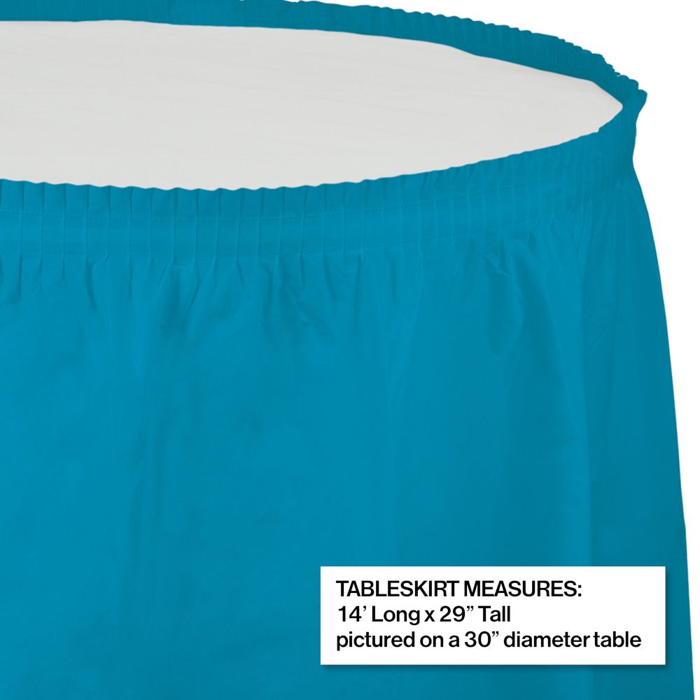 Turquoise Table Skirt