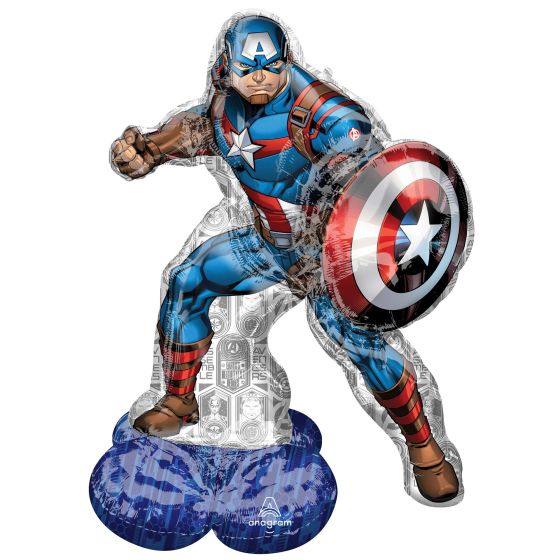 Foil Balloon Airloonz Captain America 58in