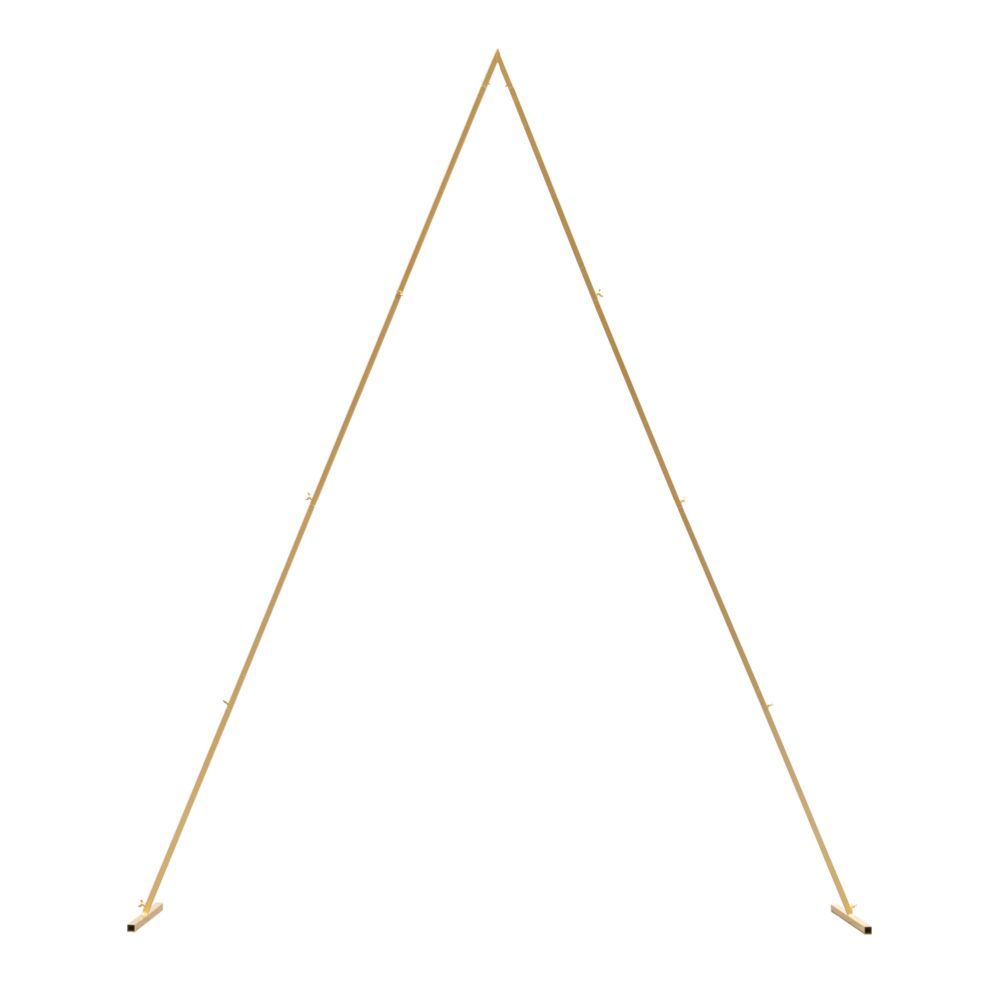 Metal Triangle Arch 90" - Gold