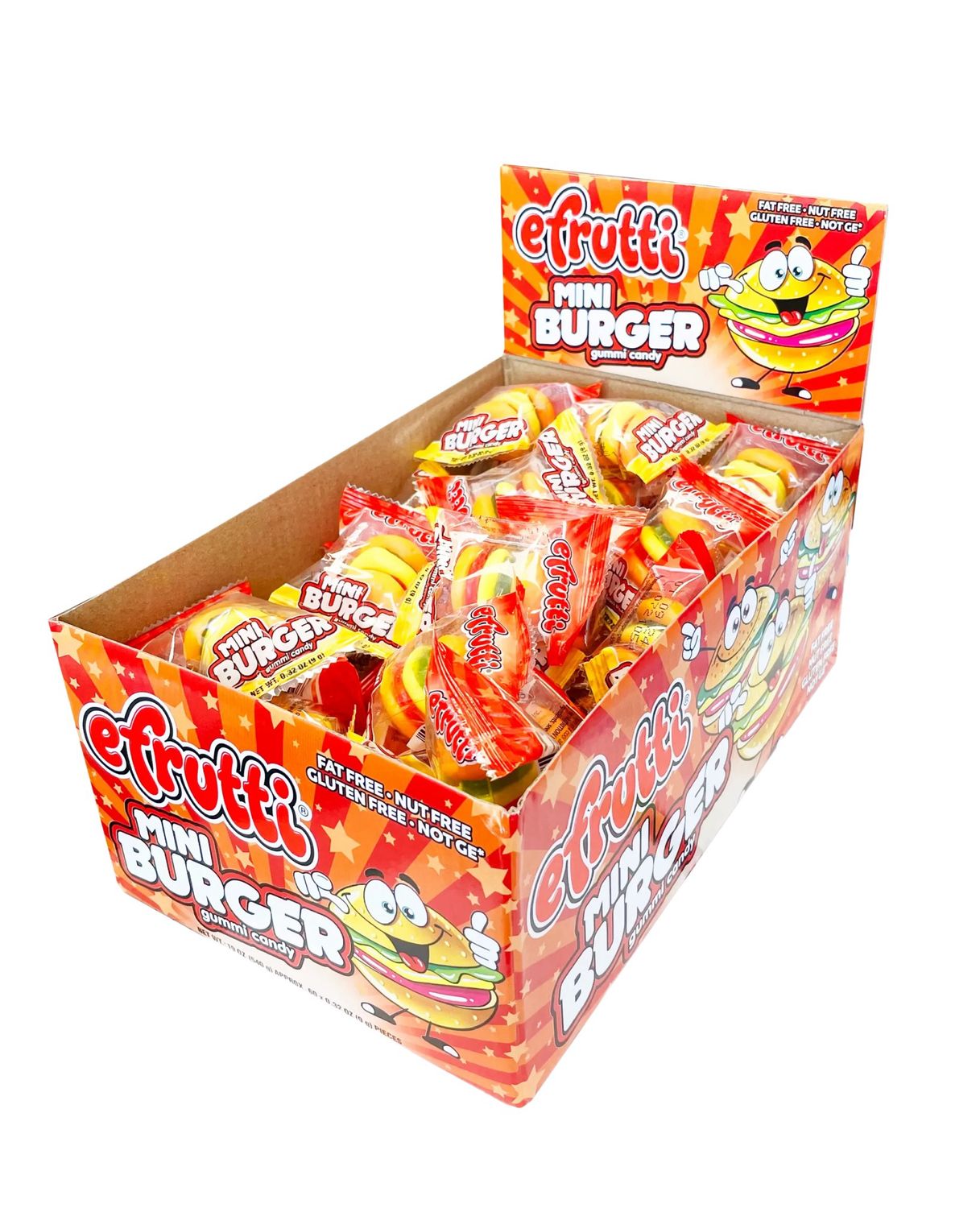 E-frutti Gummy Burgers Candy ct