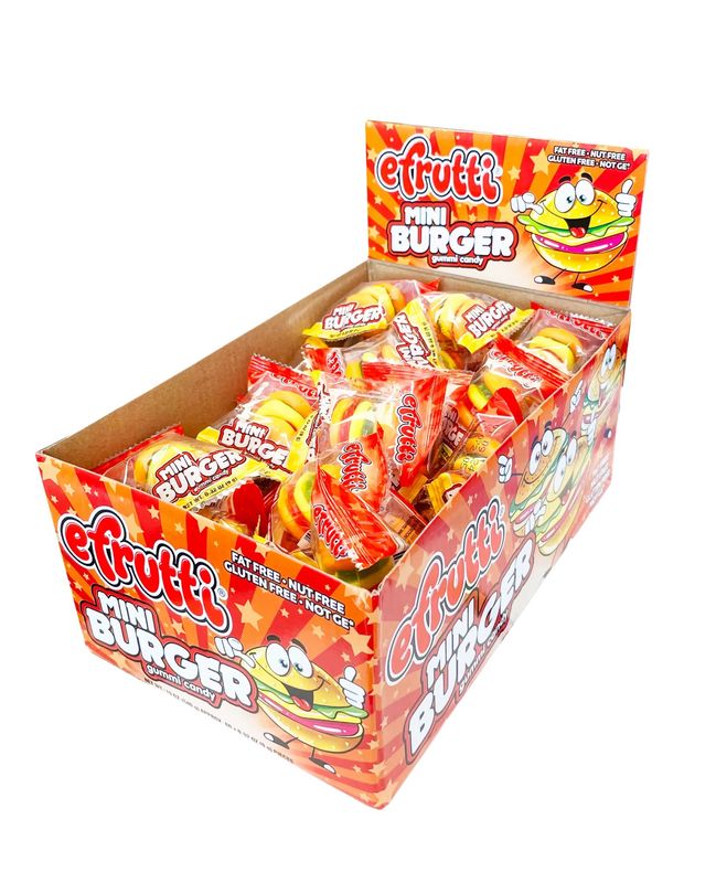 E-frutti Gummy Burgers Candy ct