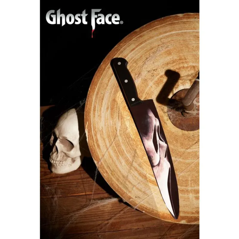 Chef Knife 15 inch Ghost Face® Graphic Blade