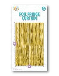 GOLD MATTE FOIL FRINGE DOOR CURTAIN