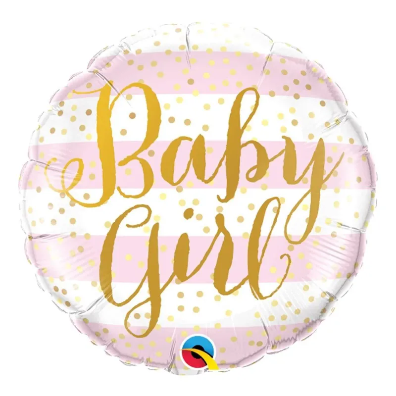 18" BABY GIRL PINK STRIPES