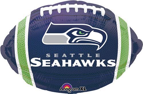 NFL Seattle Seahawks Football Shape 21" Foil Balloon
