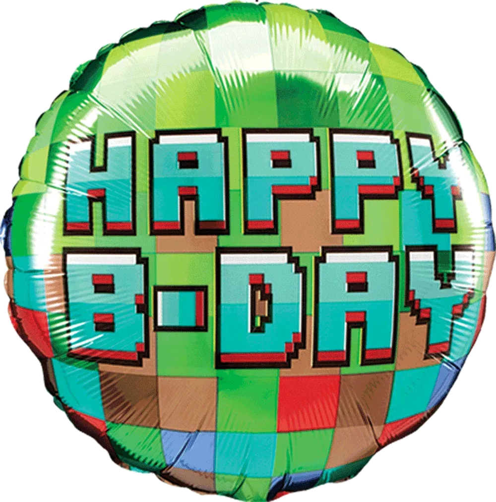 Pixel Party Balloons Birthday Party Decorations