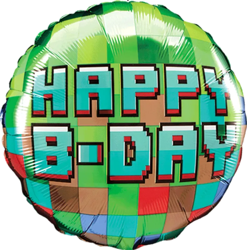 Pixel Party Balloons Birthday Party Decorations