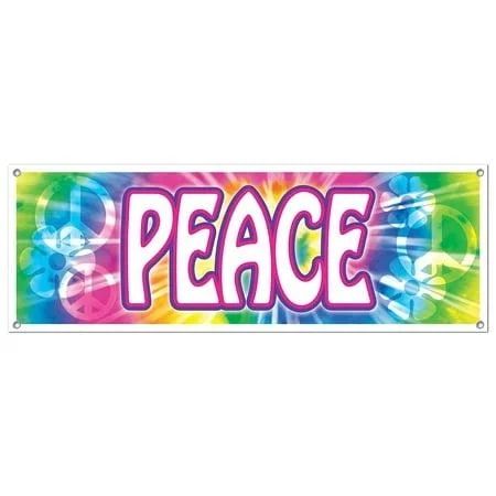 Beistle Peace Sign Banner 5 /Pack 57664