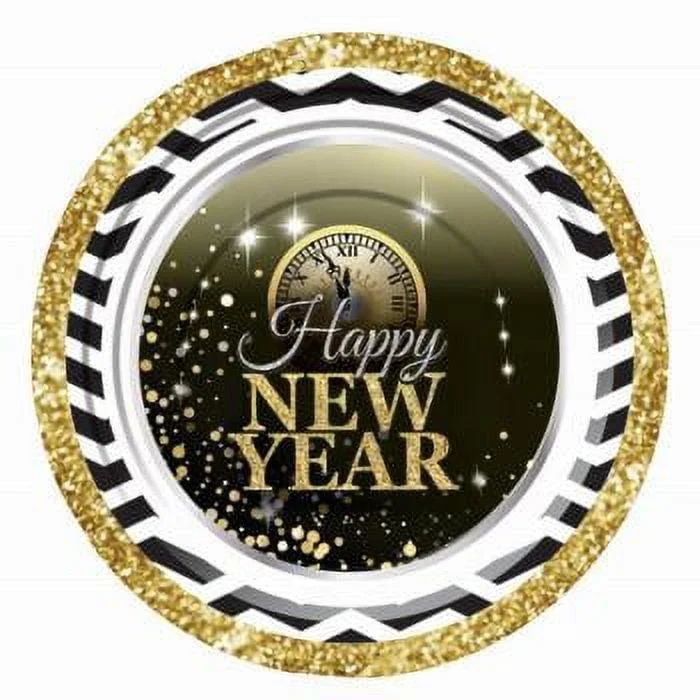 7 inch Happy New Year Plates - Party Supplies