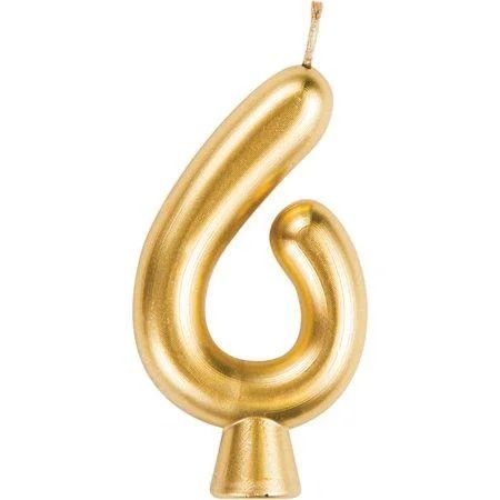 Creative Converting Gold 6 Candle