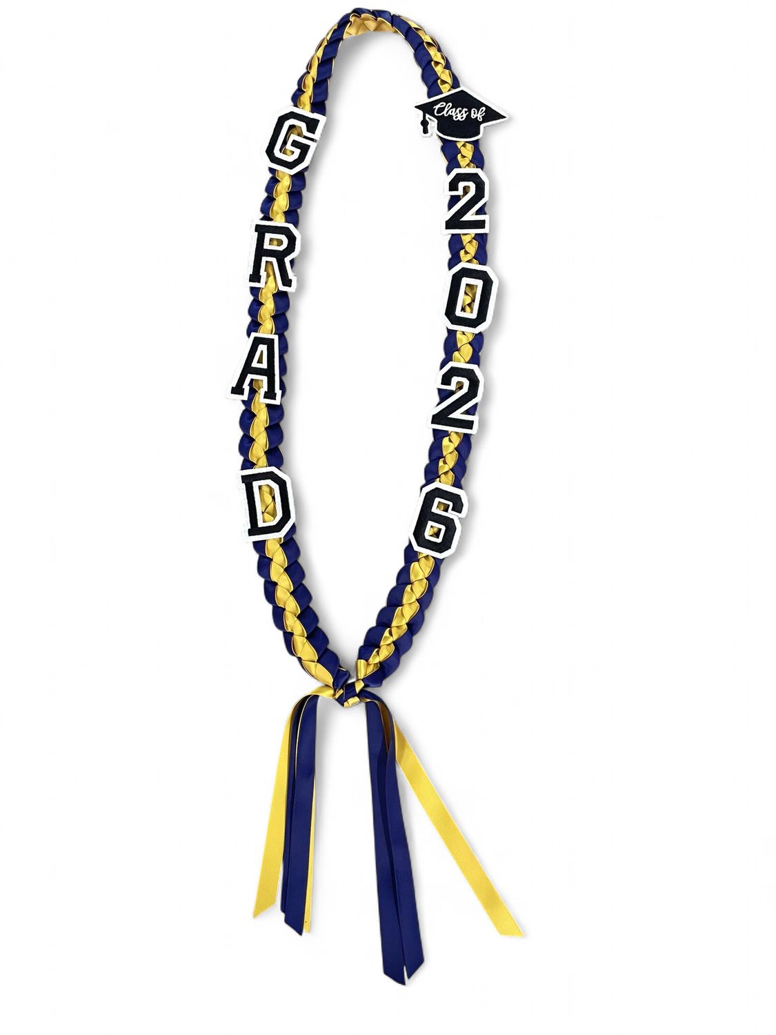 Class Of 2026 Gold and Navy Lei