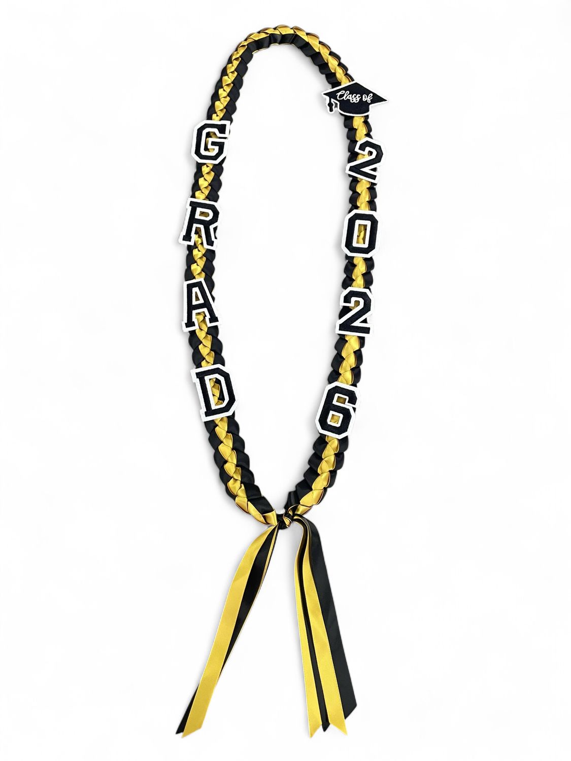Class Of 2026 Gold and Black Lei