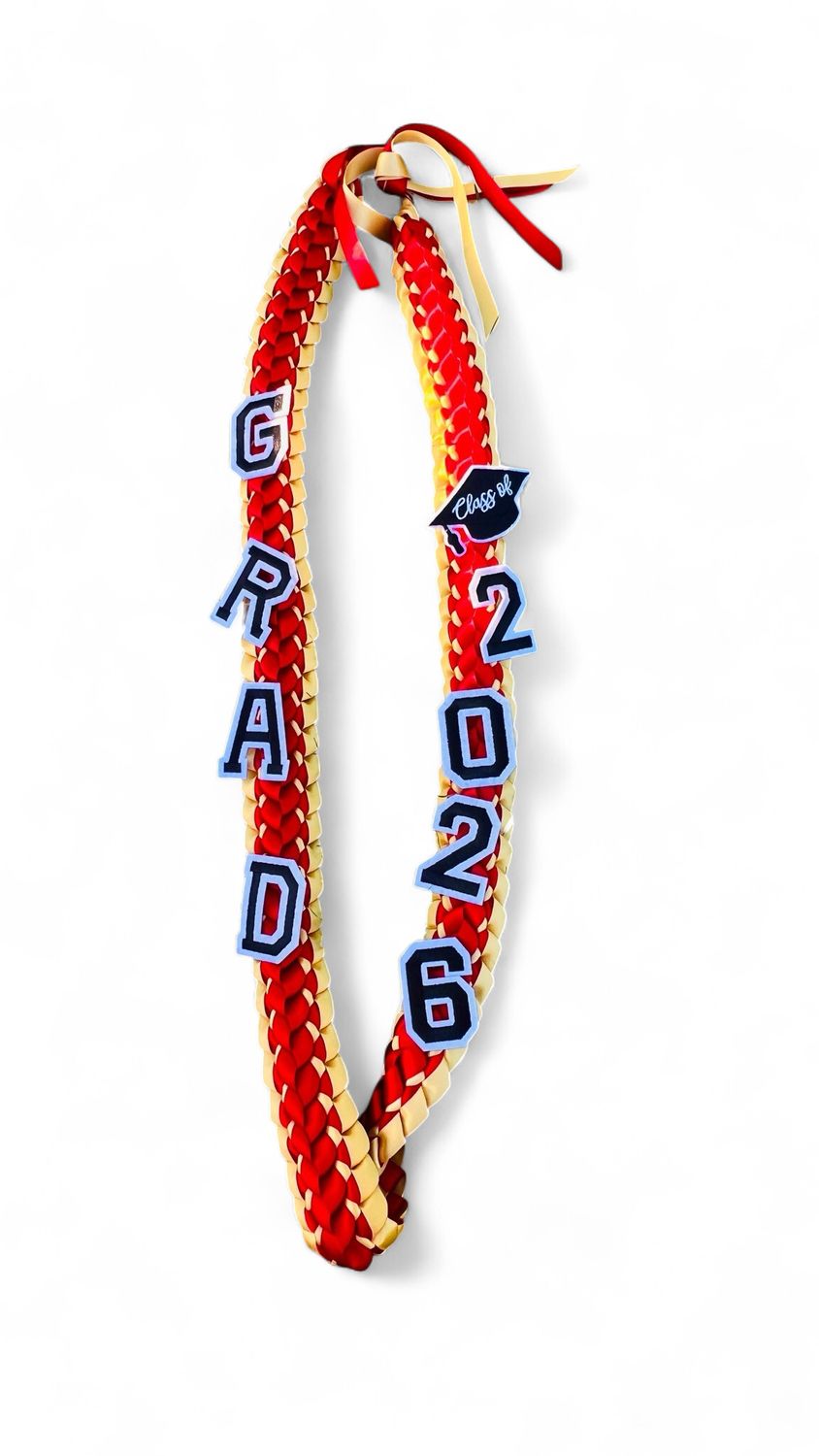 Class Of 2026 Gold and Red Lei