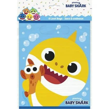 Baby Shark Loot Bags [8 per Package]