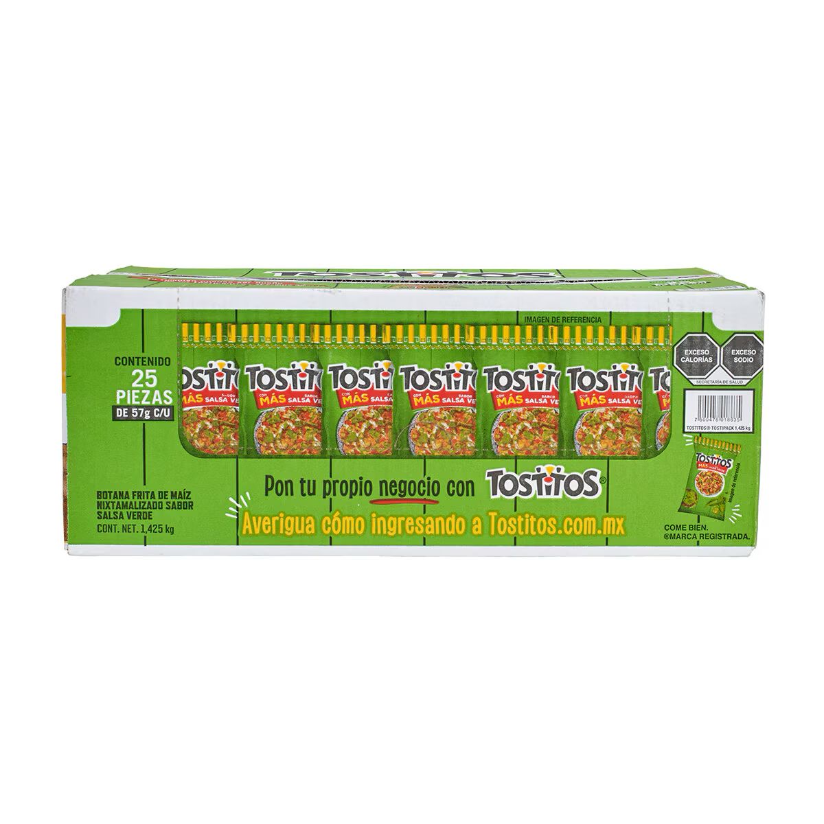 Tostitos Tostipack Salsa Verde 25 Count (57g Bags) Mexican Chips