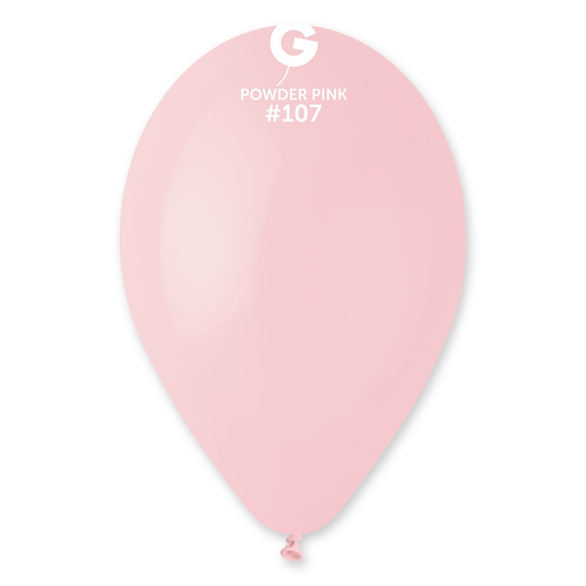 Gemar Standard Powder Pink Latex Balloons #107 12in - 50 pieces