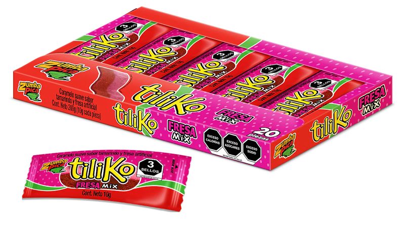 ZUMBA Pica Tiliko Tamarind Tiliko Tamarindo Fresa 20pcs