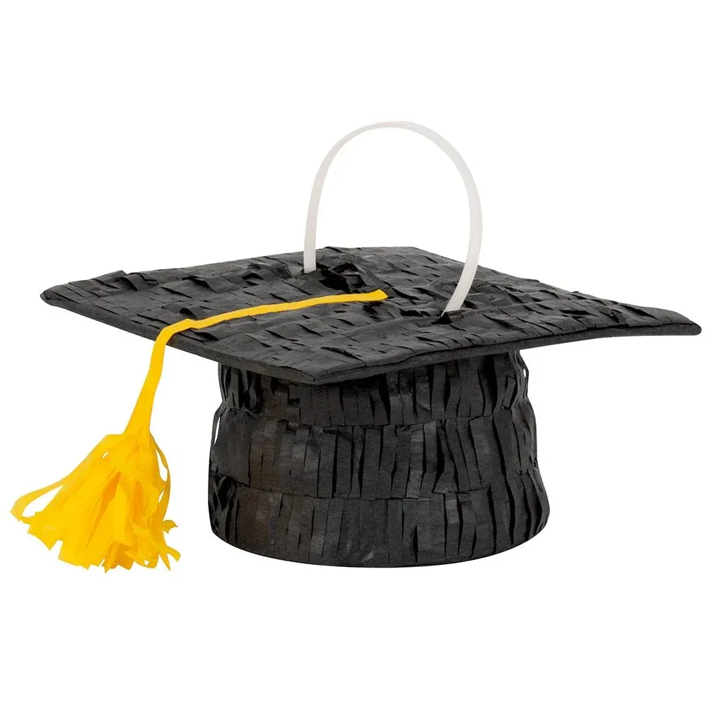 7” Stars & Caps Graduation Cap Mini Pinata Favor Decoration I Pack of 1