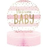  Foil Celebration Baby Shower Centerpieces, Pink & Gold