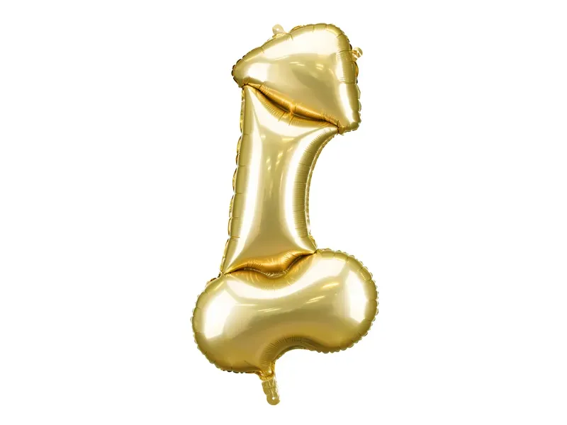 Foil Balloon Penis Gold (55.5X112CM)