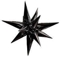 26" Black Starburst Boom Boom Party
