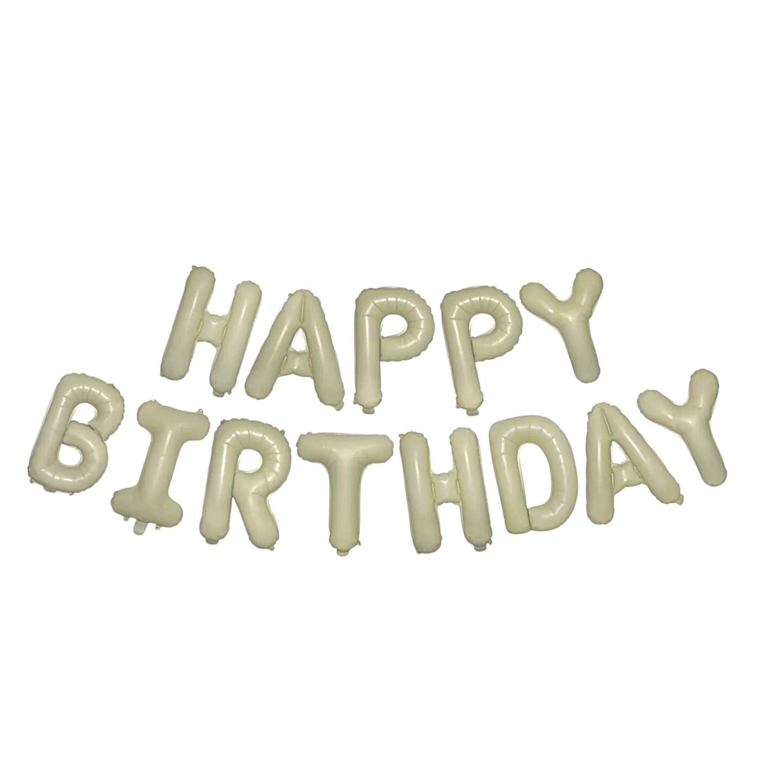 16"  Latte Balloon Banner - Happy Birthday