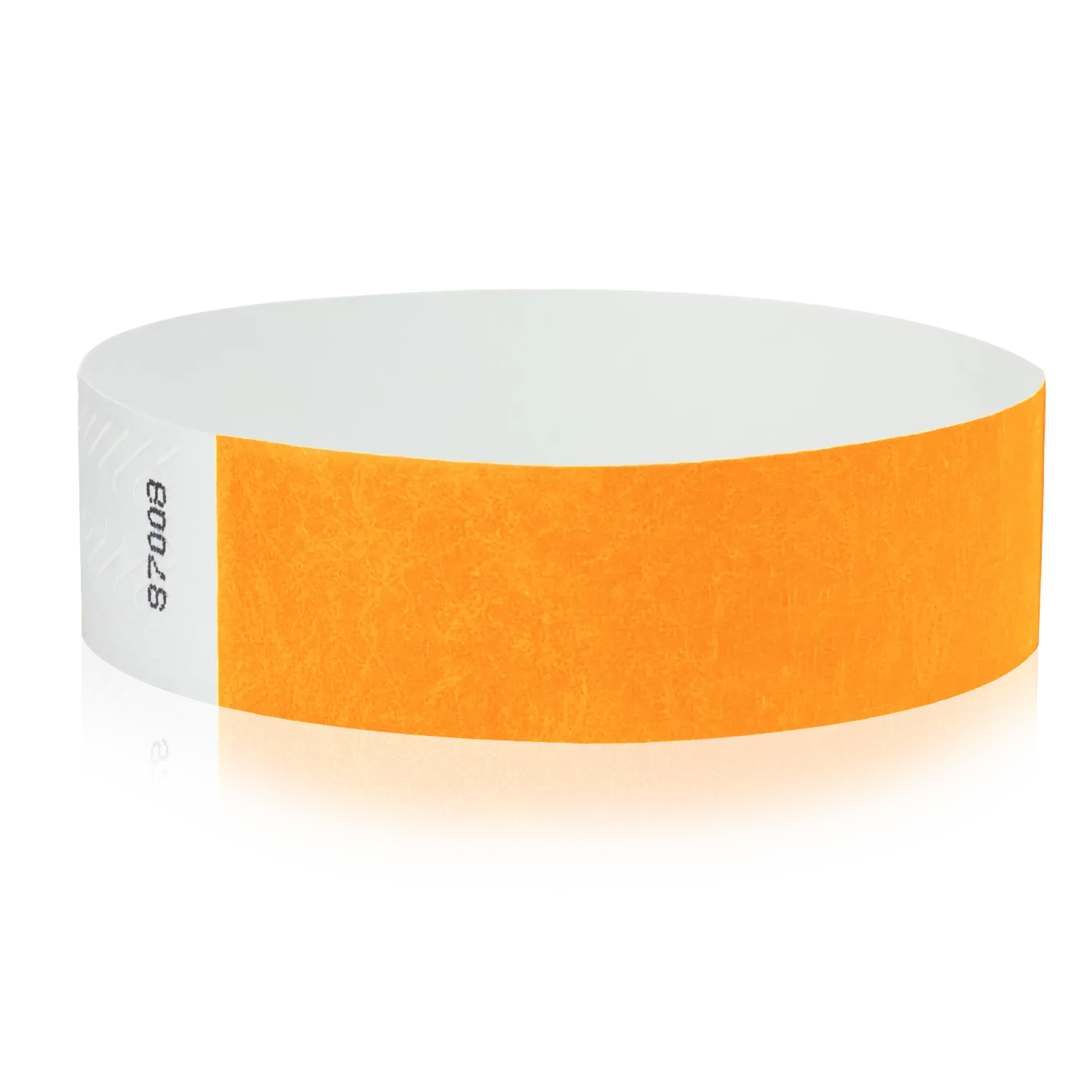 Tyvek 3/4""X10"" Neon Sunfire Wristbands Pack of 500
